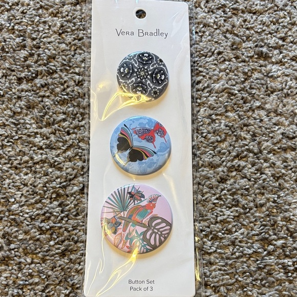 Vera Bradley Accessories - NWT Vera Bradley Buttons